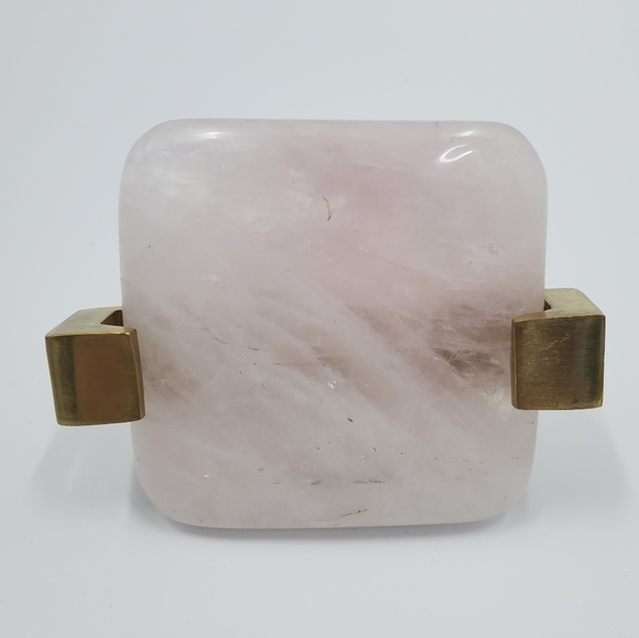 Anthropologie Other - Anthropologie Tambora Small Knob Pink Stone Brass